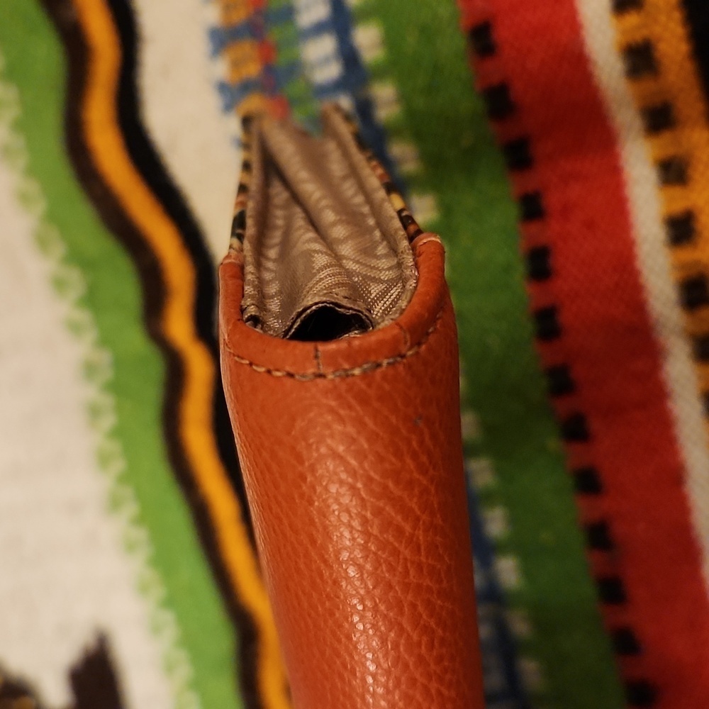 Relic by Fossil Vegan Leather Leaf Print Wallet EUC - Picture 11 of 11